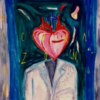 Pittura intitolato "corazón" da Carlos Ardohain, Opera d'arte originale