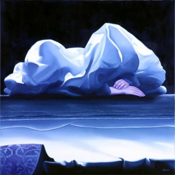 Painting titled "Iceberg in the Bed" by Carlos Dugos, Original Artwork