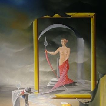 Pintura titulada "Visões de Uma Pintu…" por Carlos Godinho, Obra de arte original, Oleo
