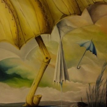 Pintura intitulada "Visões: Soneto do G…" por Carlos Godinho, Obras de arte originais, Óleo