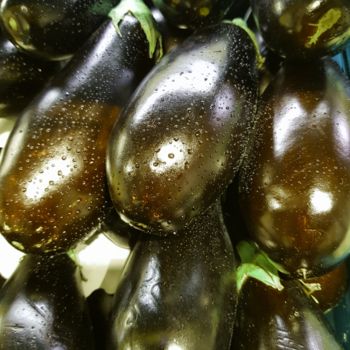 Fotografía titulada "Aubergines Nuance 2…" por Carlos Vieira, Obra de arte original, Fotografía no manipulada