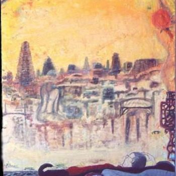 Pintura intitulada "Los sueños de Tyrre…" por Carlos Pardo, Obras de arte originais