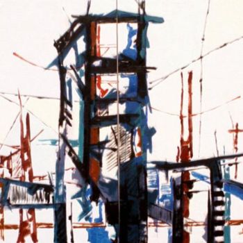 Pintura titulada ""Torre"" por Carlos Pulido, Obra de arte original