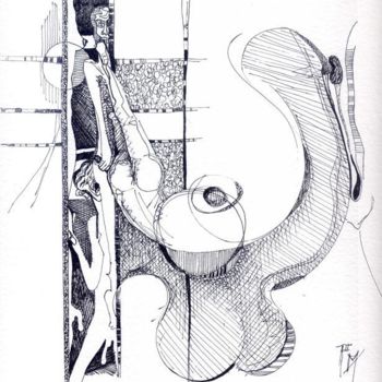 Dibujo titulada ""La mordida"" por Carlos Pulido, Obra de arte original