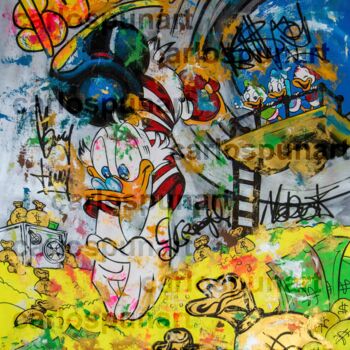 Painting titled "Scrooge Mc Duck - M…" by Carlos Pun, Original Artwork, Acrylic
