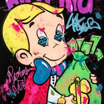 Pintura titulada "Rich Kid ft. Richie…" por Carlos Pun, Obra de arte original, Acrílico Montado en Bastidor de camilla de ma…