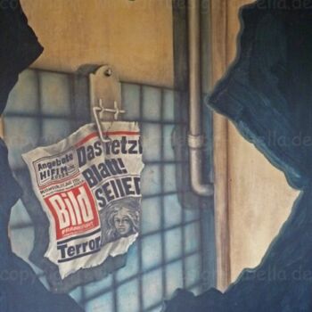 Schilderij getiteld "Das letzte Blatt" door Carmelo Di Bella (1945-2003), Origineel Kunstwerk, Olie