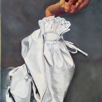 Schilderij getiteld "HISTOIRE DE MANCHE 2" door Carmen Berluti, Origineel Kunstwerk, Olie