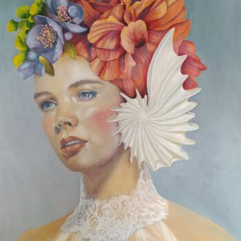 Painting titled "HANNA" by Carmen Berluti, Original Artwork, Oil