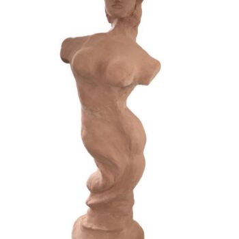Sculpture titled "Frauenfigur" by Carmen Coduri, Original Artwork, Clay