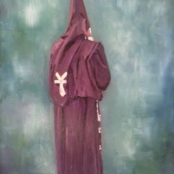Painting titled "PENITENTE Murciano" by Carmen Fdez Tornell, Original Artwork, Oil