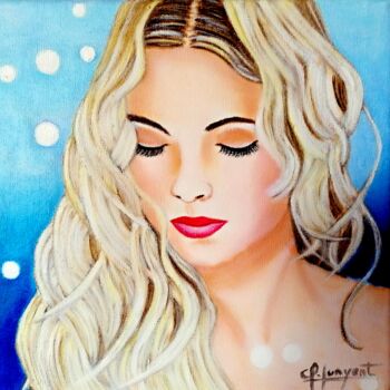 Pintura titulada "LA REINA DE LOS MAR…" por Carmen G. Junyent, Obra de arte original, Acrílico Montado en Bastidor de camill…