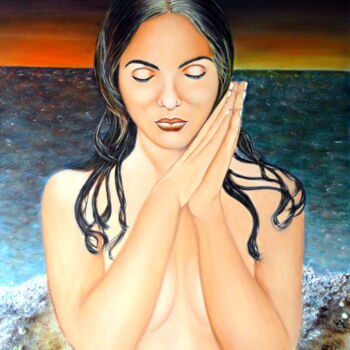 Pintura titulada "DULCES PENSAMIENTOS…" por Carmen G. Junyent, Obra de arte original, Acrílico