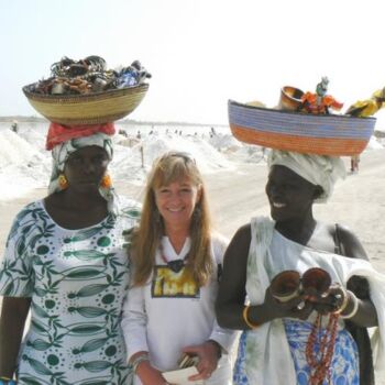 Фотография под названием "LAGO ROSA  - SENEGAL" - Carmen G. Junyent, Подлинное произведение искусства