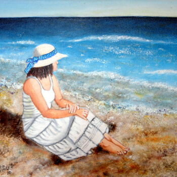 Pintura titulada "MI AMIGO EL MAR (ac…" por Carmen G. Junyent, Obra de arte original, Acrílico