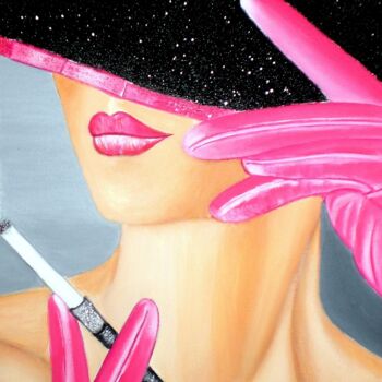 Pintura titulada "MIRADA OCULTA (acrí…" por Carmen G. Junyent, Obra de arte original, Acrílico