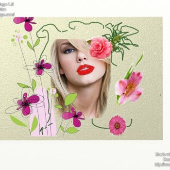 Digital Arts titled "floral.jpg" by Carmen Garcia, Original Artwork