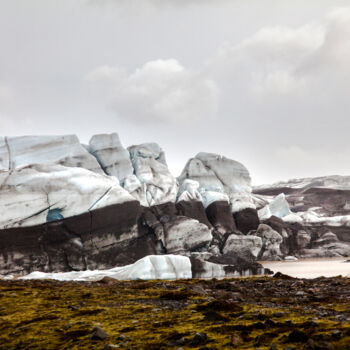 Photography titled "Glacier" by Carmen Lazarescu, Original Artwork, Digital Photography Mounted on Aluminium