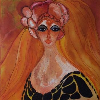 Painting titled "LA VENUS DE NACRE" by Carmen Manno, Original Artwork