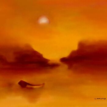 Painting titled "SILENCE" by Carmen Manno, Original Artwork