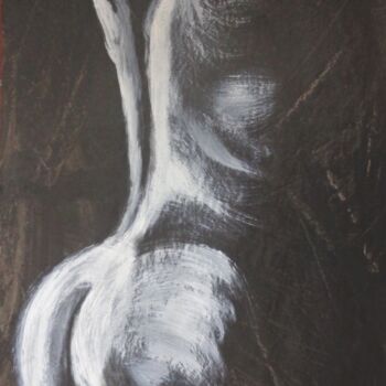 Painting titled "Shadow Figure 2" by Carmen Tyrrell, Original Artwork, Acrylic