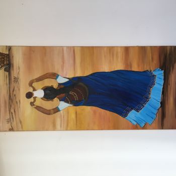 Painting titled "Maternité" by Carmen, Original Artwork, Acrylic