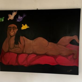 Pintura intitulada "Le bonheur" por Carmen, Obras de arte originais, Acrílico