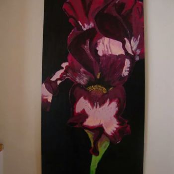 Painting titled "iris" by Cvd, Original Artwork, Acrylic