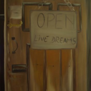 Peinture intitulée "Open" par Carmen Cristea, Œuvre d'art originale, Huile