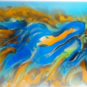 Painting titled "O tropical 18" by Carmen Silva, Original Artwork