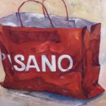 Painting titled "shopping" by Carmen Lopez Martinez, Original Artwork, Acrylic