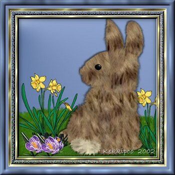 Цифровое искусство под названием "Its Bunny Time" - Carol Trainor, Подлинное произведение искусства