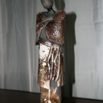 Escultura intitulada "GEISHA" por Carol Bacque, Obras de arte originais