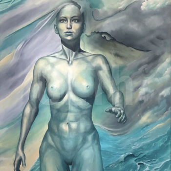 Pittura intitolato "Traum vom Wasser" da Carola Eleonore Thiele, Opera d'arte originale, Olio