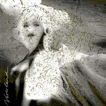 Malerei mit dem Titel "Neverland---LE 1/300" von Carola Eleonore Thiele, Original-Kunstwerk, Digitale Malerei Auf Metall mon…