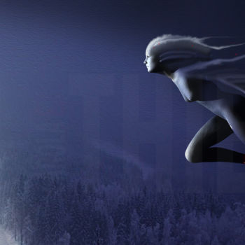 Картина под названием "Winterlicht----LE 2…" - Carola Eleonore Thiele, Подлинное произведение искусства, 2D Цифровая Работа…