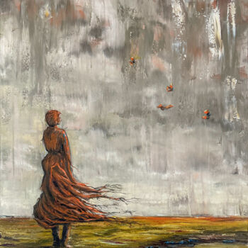 Painting titled "Forgotten time" by Carola Eleonore Thiele, Original Artwork, Oil