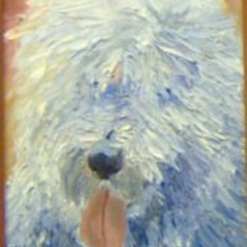 Painting titled "Wookie - sheepdog r…" by Carol Lavoie, Original Artwork