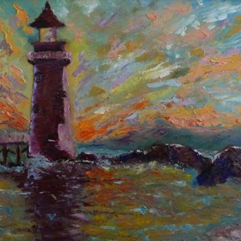 Painting titled "Beacon of Light" by Carol Lavoie, Original Artwork