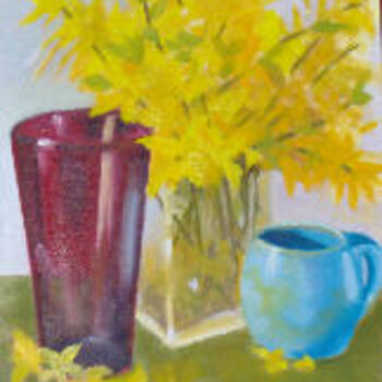 Painting titled "Spring in a Vase" by Carol Lavoie, Original Artwork
