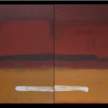 Painting titled "Desert Haze" by Carol Benson, Original Artwork