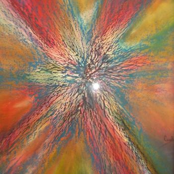Peinture intitulée "big bang" par Carole Bouteiller, Œuvre d'art originale, Pastel