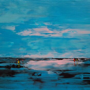 Pintura titulada "Marée basse 2" por Carole D'Eyssautier, Obra de arte original, Acrílico Montado en Bastidor de camilla de…
