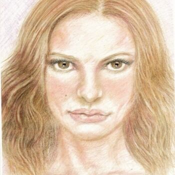 Drawing titled "Natalie Portman" by Carole Stawczyk, Original Artwork, Other