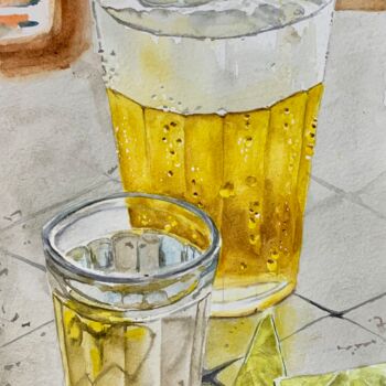 "Cachacinha e cervej…" başlıklı Tablo Carolina Costabeber tarafından, Orijinal sanat, Suluboya