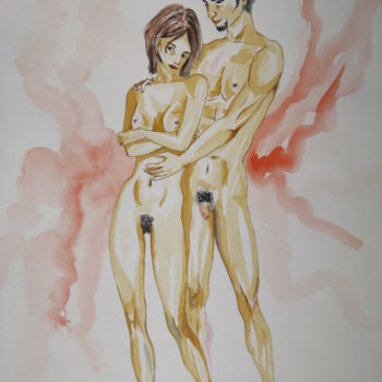 「disegno erotico ad…」というタイトルの絵画 Carolina Paolettiによって, オリジナルのアートワーク