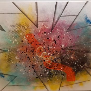 Peinture intitulée "Kaleidoscope" par Caroline Colomina, Œuvre d'art originale, Acrylique Monté sur Châssis en bois