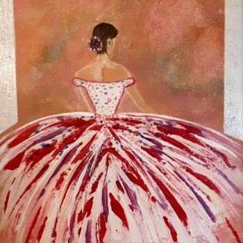 "Ballet 3" başlıklı Tablo Caroline Colomina tarafından, Orijinal sanat, Akrilik Ahşap Sedye çerçevesi üzerine monte edilmiş