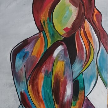 Pintura titulada "Ton amoureuse" por Caroline Colomina, Obra de arte original, Acrílico