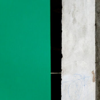 Photographie intitulée "Figure Verte et Gri…" par Caroline Constant, Œuvre d'art originale, Photographie numérique Monté sur…